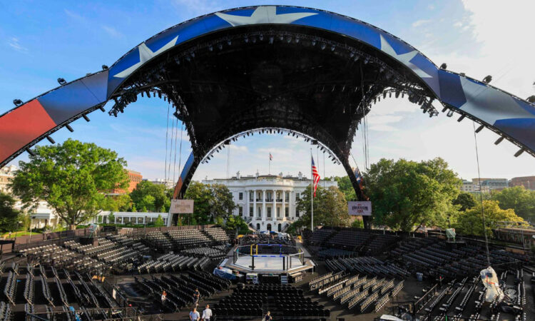 Un octágono en la Casa Blanca: Trump festeja sus 80 años con una velada de la UFC