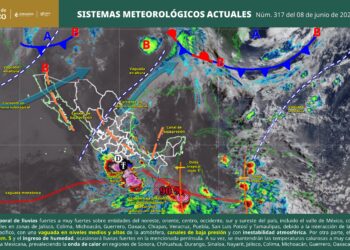 Pronostican para hoy lluvias fuertes en el sur de Tamaulipas