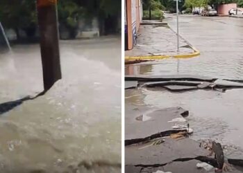 Lluvias dejan daños viales en Ciudad Victoria