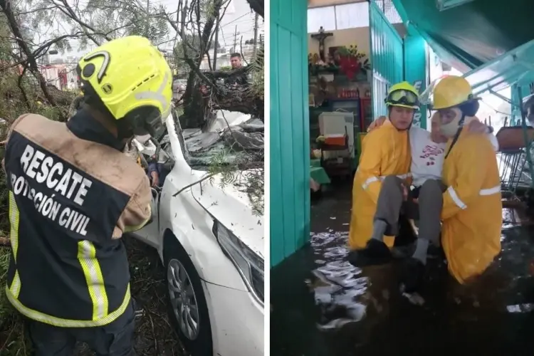 Lluvias en Puebla causan un deceso