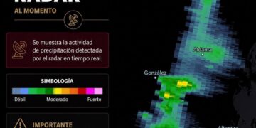 Lanza PC alerta de lluvias fuertes en zona sur