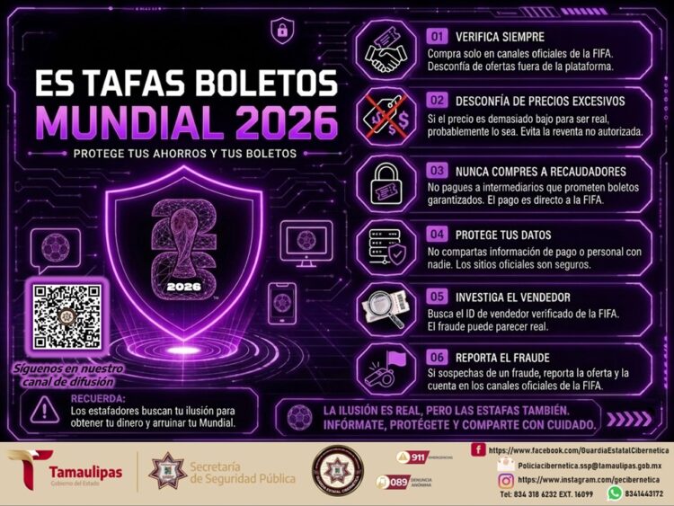 Alerta por fraude en boletos del Mundial 2026