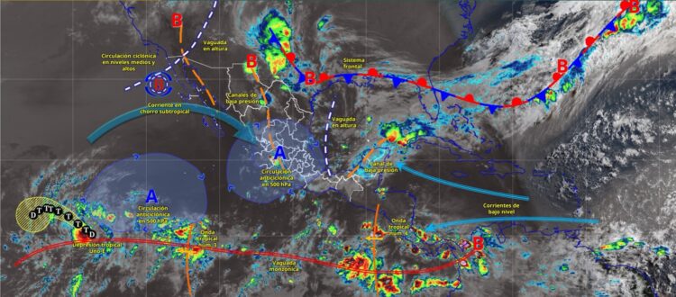 Alertan por lluvias fuertes en Tamaulipas