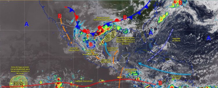 Seguirá Tamaulipas bajo la lluvia