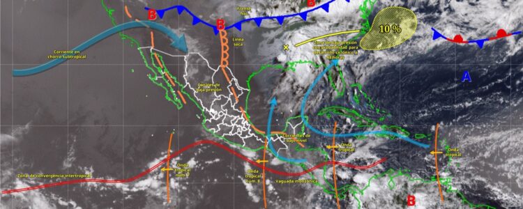 Emiten alerta en Tamaulipas por probabilidad de lluvias