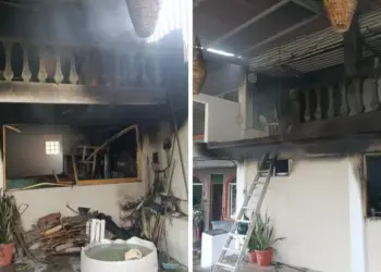 Incendian casa de detenido por extorsión