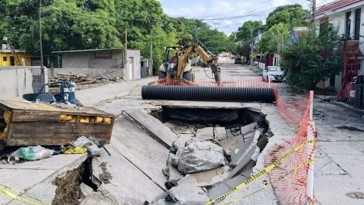Destinan 105 millones para reparar socavones