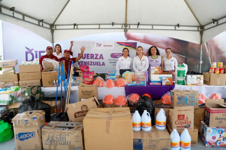 Colecta DIF Tamaulipas 15 toneladas de ayuda para familias afectadas por los sismos en Venezuela
