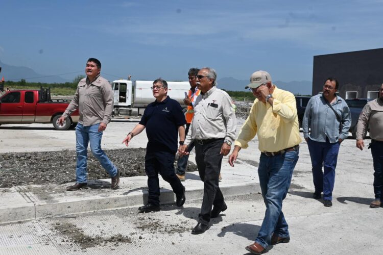Supervisan avance de construcción de la Estación Cuarentenaria Estatal “La Gloria” en Mainero