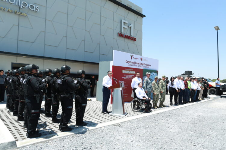 Entregan cuatro Estaciones de Vigilancia Policial en carreteras de la frontera de Tamaulipas