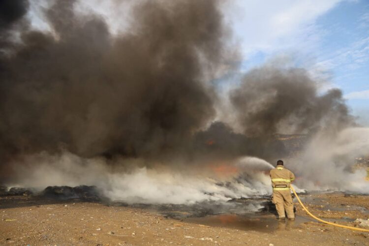 Lleva Ayuntamiento denuncia por presunta provocación del incendio en basurero de Victoria