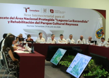 Revisan avances del plan de rescate de laguna La Escondida y Parque Cultural Reynosa