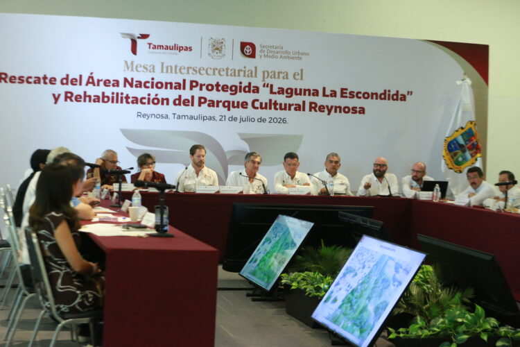 Revisan avances del plan de rescate de laguna La Escondida y Parque Cultural Reynosa