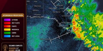 Lluvias ligeras y vientos del sur en Matamoros por efectos de tormenta Bertha