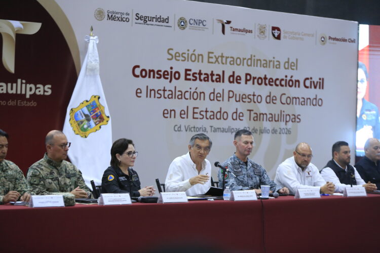 Instalan Protección Civil y Gobierno de Tamaulipas Centro para Atención ante riesgo de ciclones