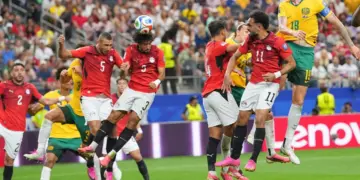 Egipto gana en primer partido en una ronda eliminatoria del Mundial