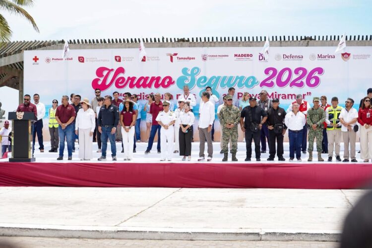 Inicia Operativo Verano Seguro 2026 en Playa Miramar de Madero