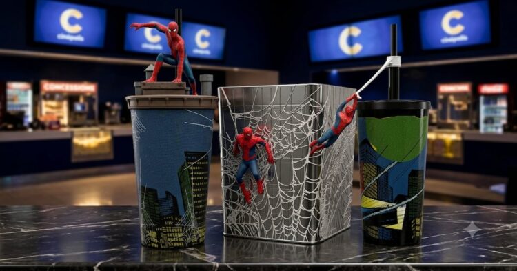 Cinépolis lanza palomera y vasos de Spider-Man: Un Nuevo Día