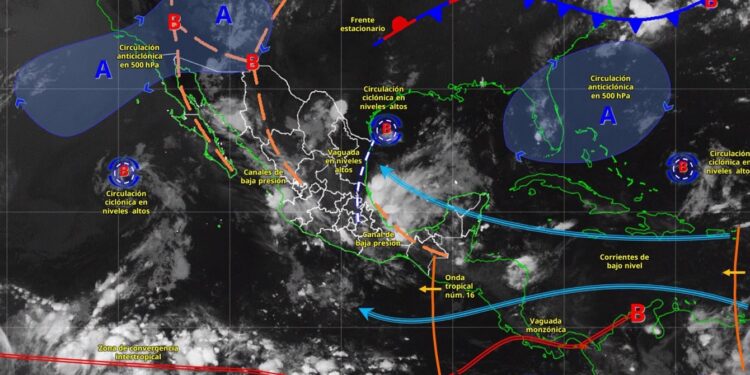 Onda tropical provocaría lluvias en Tamaulipas