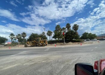 Reactivan reducción de glorieta en salida a Monterrey; amplían un carril para agilizar tráfico