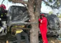 Muere conductor y cinco heridos al volcar en Carretera Nacional