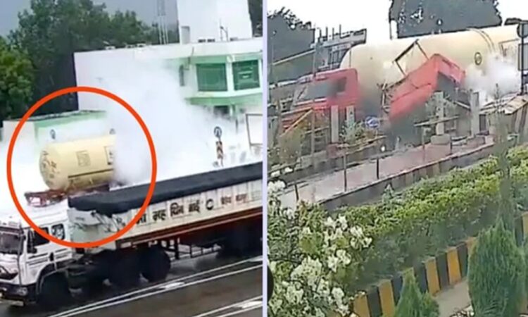 Una pipa de gas LP choca contra una caseta de cobro y explota; reportan cinco muertos