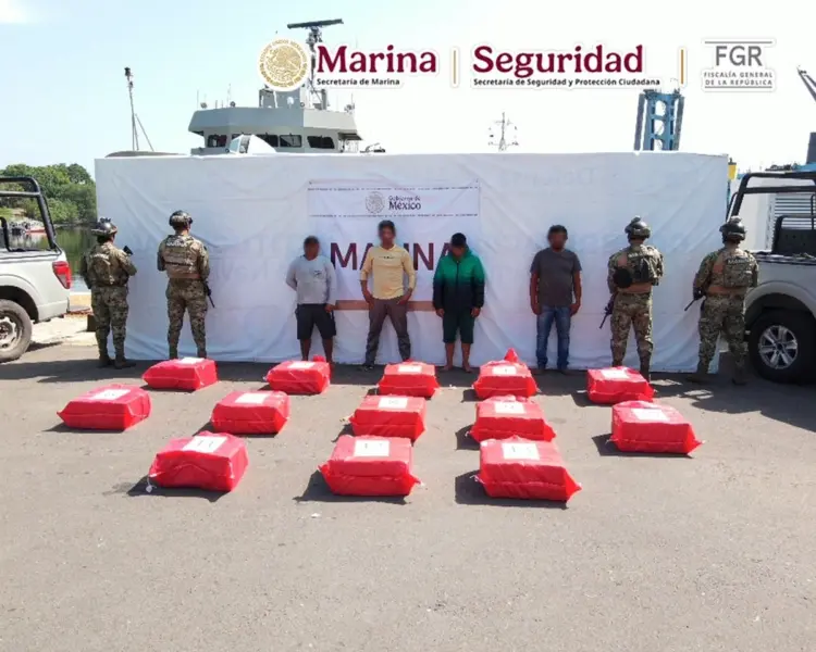 Decomisan cocaína en Chiapas y detiene a ocho