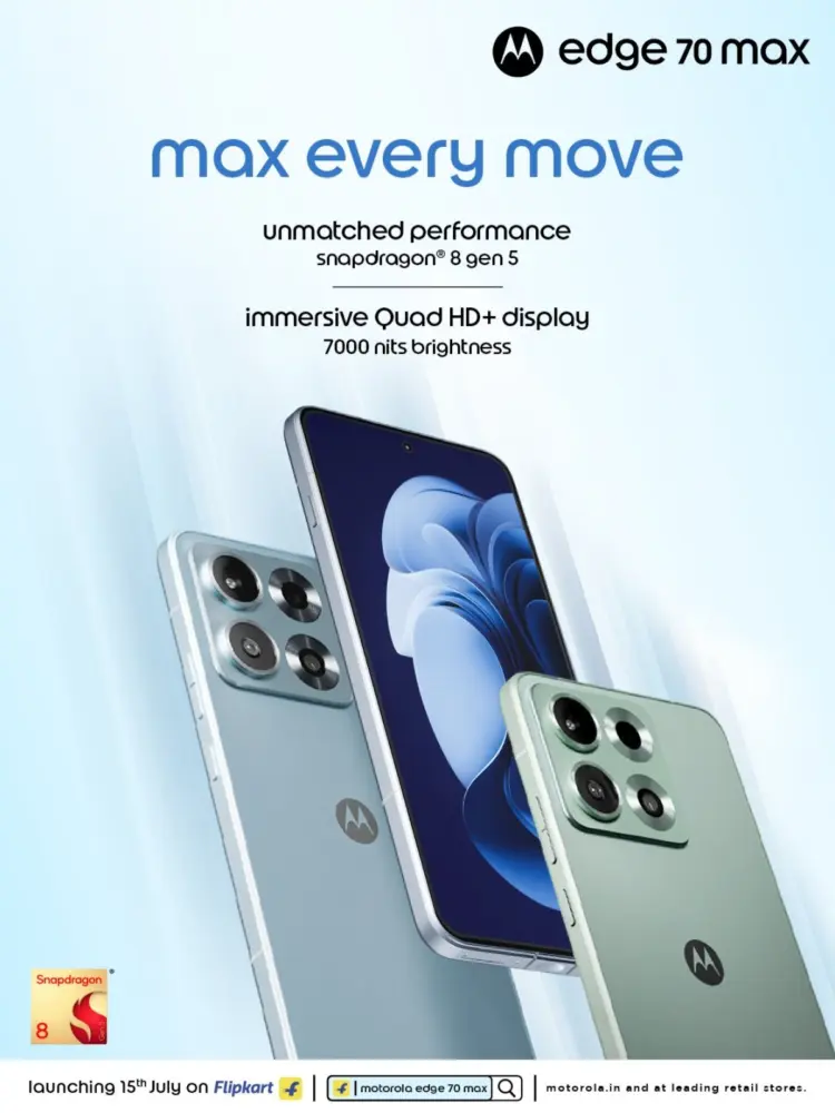 Motorola Edge 70 Max: lanzamiento y detalles clave filtrados