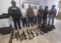 Capturan a cuatro con arsenal en Matamoros