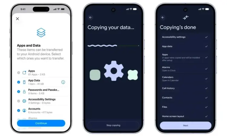 Android Switch mejora la migración de iPhone a Android en Samsung