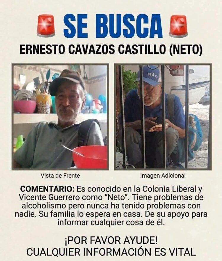 Hallan sin vida a adulto mayor reportado como desaparecido