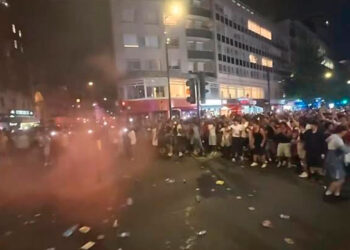 Disturbios en Londres tras la eliminación de Marruecos ante Francia en el Mundial