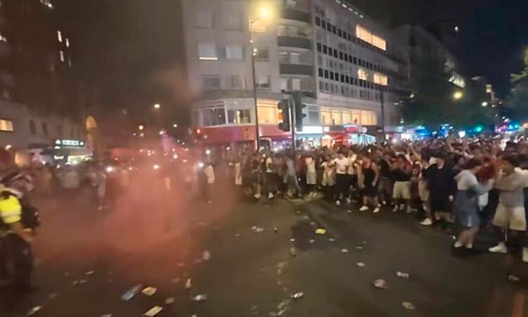 Disturbios en Londres tras la eliminación de Marruecos ante Francia en el Mundial