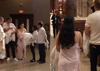Martha Higareda y Lewis Howes celebran el bautizo de sus mellizas