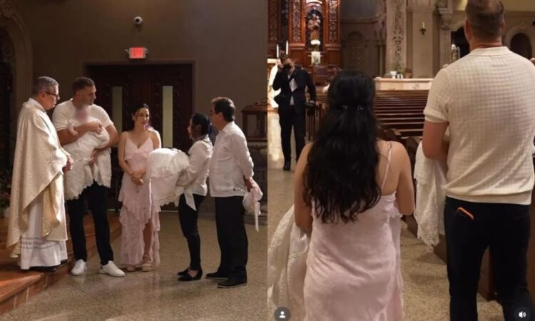 Martha Higareda y Lewis Howes celebran el bautizo de sus mellizas