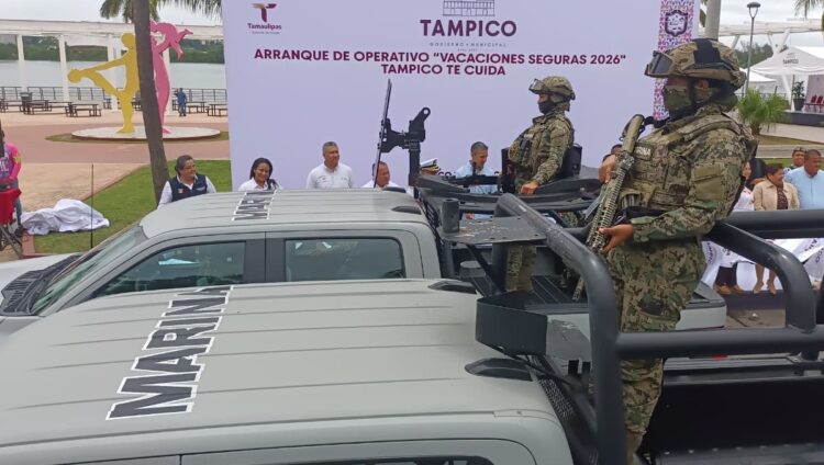 Refuerzan seguridad en Tampico por vacaciones