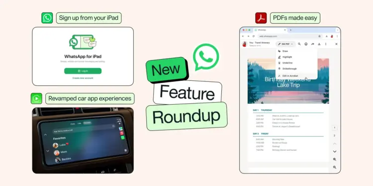 WhatsApp lanza nuevas funciones para iPad y comparte música en Estados