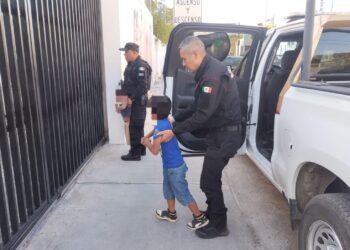 Auxilia Guardia Estatal a dos menores en Nuevo Laredo
