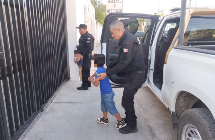 Auxilia Guardia Estatal a dos menores en Nuevo Laredo