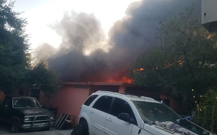Arde vivienda en Nuevo Laredo