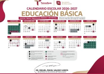 Cumplirá Tamaulipas con el calendario escolar de 185 días en ciclo 2026/2027