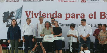 Arranca Claudia Sheinbaum gira por Tamaulipas con entrega de viviendas de Infonavit en Reynosa