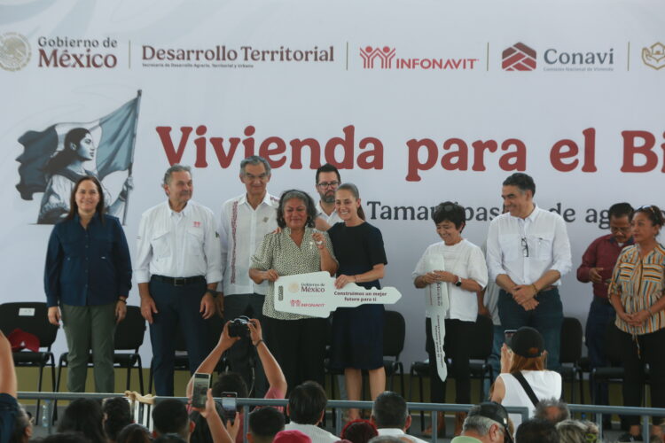 Arranca Claudia Sheinbaum gira por Tamaulipas con entrega de viviendas de Infonavit en Reynosa