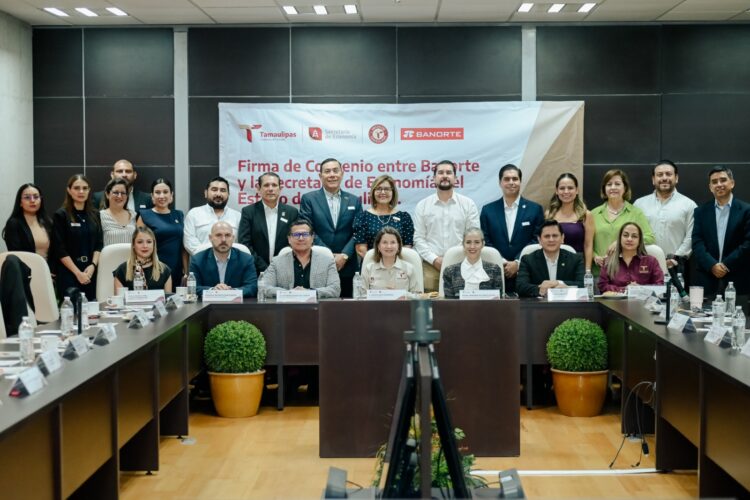 Secretaría de Economía de Tamaulipas formaliza alianza con Banorte en apoyo a las PyMEs