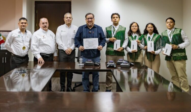 Reconoce SET a estudiantes del CONALEP-Río Bravo premiados en Mundial de Robótica en Japón