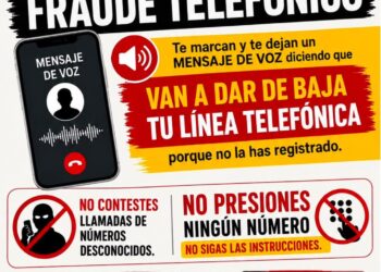 Alertan en Tamaulipas de fraude telefónico con presunto aviso de cancelación de línea de celular
