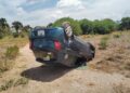 Estudiante de enfermería herida al volcar auto cerca del Hospital Regional