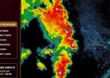 Alertan sobre fuertes lluvias en Valle de San Fernando, Tamaulipas