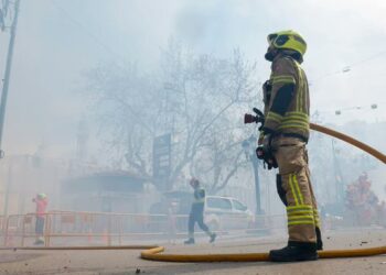 Explosión de cohetes deja más de 40 heridos en Noáin