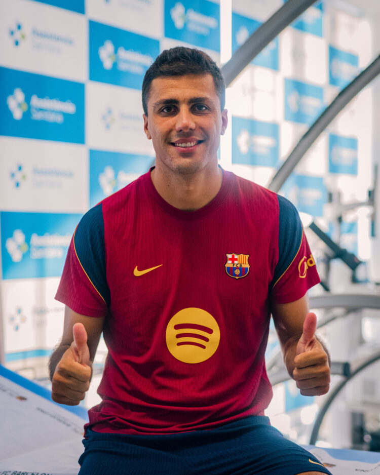 Rodri realiza su primer entrenamiento con el Barcelona antes del debut